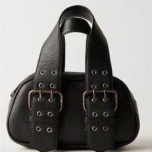 Free People Black Say Yes Mini Bag